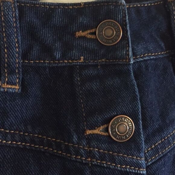 PACSUN DENIM BUTTON DOWN SKIRT IN DARK WASH SIZE 27 - Picture 3 of 5